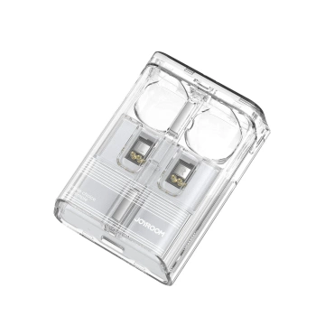 Słuchawki TWS Joyroom JR-TC1 IceLens Series Bluetooth 5.3 LED – Białe