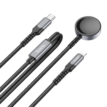 Ładowarka Indukcyjna Hoco CW54 2w1 do Apple Watch + Lightning
