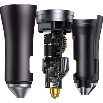 BASEUS ładowarka samochodowa 2 x Typ C PD QC4.0 3A 40W CGJP000013 czarna