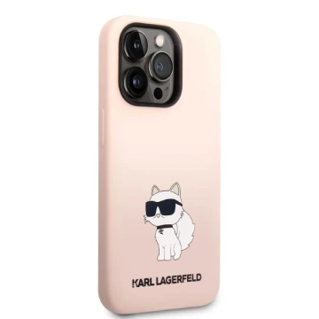 Karl Lagerfeld Case KLHCP14XSNCHBCP für iPhone 14 Pro Max 6.7" Hardcase Silikon Choupette pink/pink