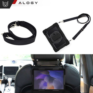 Etui do Samsung Galaxy Tab A11+ / A9+ Plus 2023 11" X210/X215/X216 pancerne obudowa z paskiem Alogy Case czarne