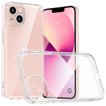 Armored Alogy Hybrid Case mit Kameraabdeckung für Apple iPhone 13 Klarglas