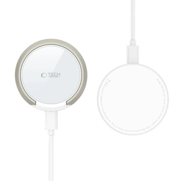 Ładowarka MagSafe Tech-Protect QI15W-A33 Biała 15W Stojak