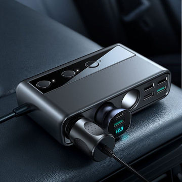 Ładowarka samochodowa rozdzielacz Joyroom JR-CL06 Car Charger PD 154W QC 3.0 Black