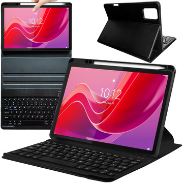 Etui z klawiaturą do Lenovo Tab K11 K11E 11” M11 10.95" TB330FU / TB330XU / TB331FC klawiatura Bluetooth case Alogy Czarne
