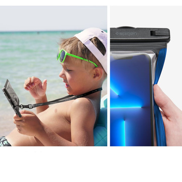 Universelle wasserdichte Hülle für 6.9 Spigen A601 IPX8 Schwarz