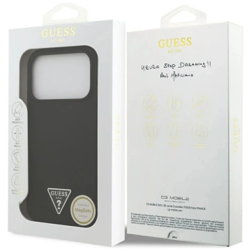Etui do iPhone 17 Air Mercedes-Benz Leather Laurel Leaves MagSafe Black