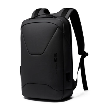 Bange Diebstahlsicherer, wasserdichter Rucksack für 15,6"-Laptops, ideal für Stadtreisen, 46 x 30 x 15 cm, für Arbeit und Flugreisen, für Damen und Herren, mit USB-Anschluss und Zahlenschloss, Schwarz