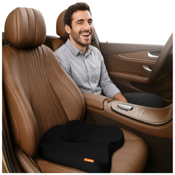 DR.MEDIC SeatRest™ Ergonomisches Bürokissen für Autositze, Steißbeinstütze, für Bürostühle, Autositze