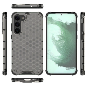 Etui Honeycomb do Samsung Galaxy S23+ Plus pancerny hybrydowy pokrowiec czarne