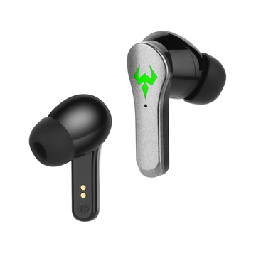 Słuchawki bezprzewodowe Bluetooth 5.2 Alogy TWS 9D EarPhones z stacja dokująca z mikrofon PowerBank dla graczy Czarne