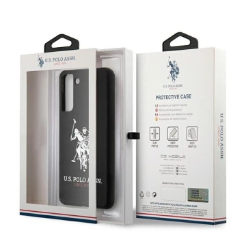 Etui na telefon US Polo Silicone Logo do Samsung Galaxy S21 Plus czarny/black