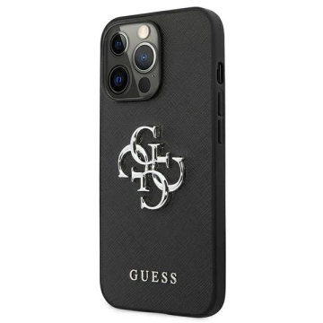 Etui Guess GUHCP13LSA4GSBK do iPhone 13 Pro/13 6,1" hardcase Saffiano 4G Metal Logo