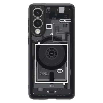 Spigen Ultra Hybrid Mag Case mit MagSafe für Samsung Galaxy S25 Edge mit Print - Schwarz