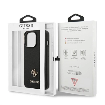 Etui Guess GUHCP13LPS4MK do iPhone 13 Pro / 13 6,1" hardcase Saffiano 4G Small Metal Logo