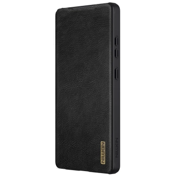 Etui do Samsung Galaxy S25 Ultra Nillkin Qin Pro Czarny z Klapką