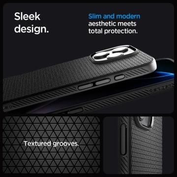 Etui do iPhone 16 Pro Spigen Liquid Air ”T” Mag MagSafe Matte Black