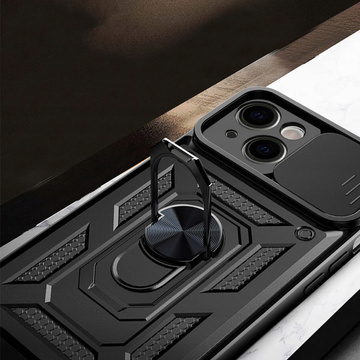 Etui Alogy Camshield Stand Ring z osłonką na aparat do Apple iPhone 13 Mini