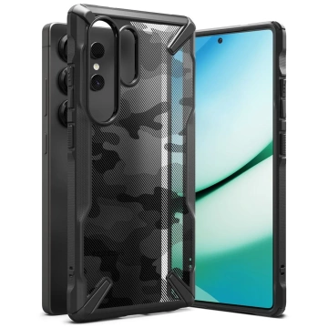 Etui für Samsung Galaxy S25 Ultra Ringke Fusion X Camo Schwarz