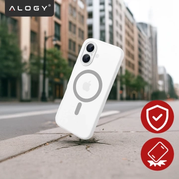 Etui do Apple iPhone 17 – matowa obudowa do MagSafe z ochroną obiektywu, smukłe i odporne na zarysowania, idealne dopasowanie – Alogy Skinny MatteCase™ Białe