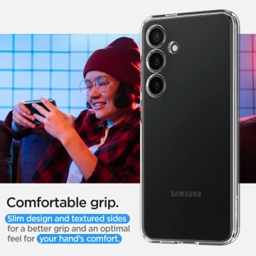 Etui Spigen Liquid Crystal für Samsung Galaxy S24 Plus Crystal Clear