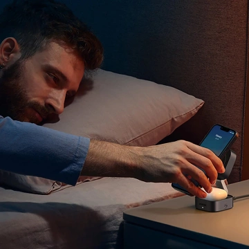 Ugreen W702 3in1 MagSafe Qi2 Ladegerät 15W Faltbar USB-C Schwarz