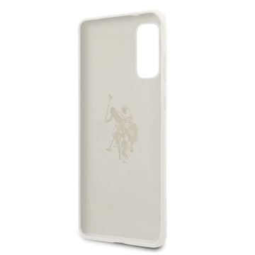 Etui na telefon US Polo Silicone Collection do Samsung Galaxy S20  biały/white