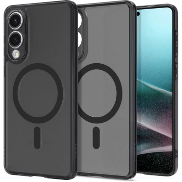 Spigen Ultra Hybrid Mag Case mit MagSafe für Samsung Galaxy S25 Edge - Schwarz Durchscheinend