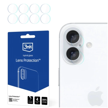 Szkło x4 na kamerę obiektyw 3mk Lens Protection do Apple iPhone 16