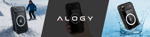 Alogy HydroArmor™ IP68 Schutzhülle für Apple iPhone 17 Air (6,6 Zoll), 360°-Rundumschutz mit transparenter Rückseite, MagSafe-kompatibel, Schwarz