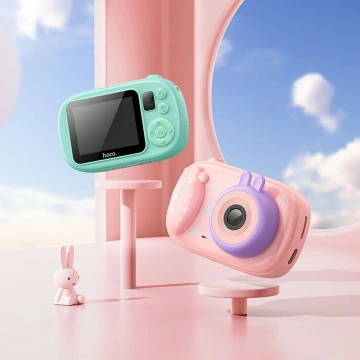 Digitalkamera für Kinder HOCO DV205 Selfie 1MP 2" HD Rosa