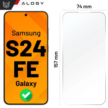 Szkło hartowane do Samsung Galaxy S24 FE ochronne szkiełko na ekran 9H Alogy Heavy Pro+™️