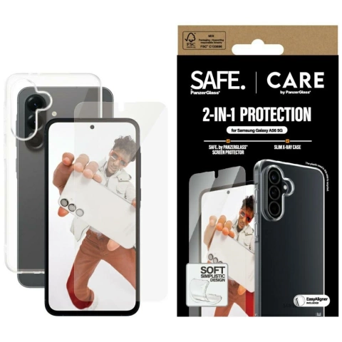 Samsung Galaxy A56 5G CARE von PanzerGlass 2in1 Case Glasschutz-Kit