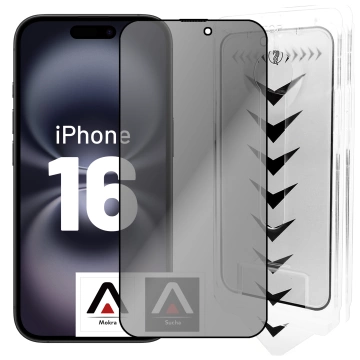 Gehärtetes Glas für Apple iPhone 16 Displayschutzfolie 9H Alogy Heavy Pro™️