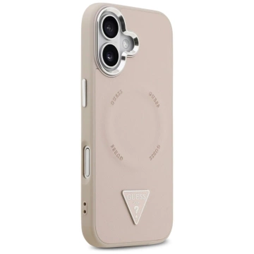 Etui Guess Triangle Logo MagSafe na iPhone 17 - Różowe