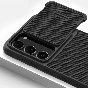 Etui Nillkin Textured S Case etui do Samsung Galaxy S23+ pancerny pokrowiec z osłoną na aparat czarne