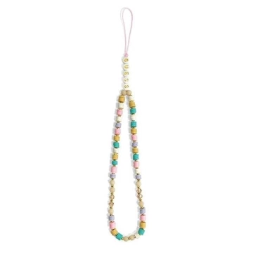Ratet mal, Anhänger GUSTFLWP Phone Strap pink Heishi Beads