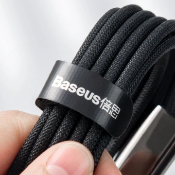 Baseus Tungsten 3in1 Kabel USB - USB Type C / Lightning / Micro USB 3,5 A 1,5 m schwarz (CAMLTWJ-01)