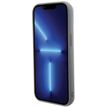 Etui Guess GUHCP15SPSFDGSS für iPhone 15 6,1" Silber/Silber Hardcase Pailletten Script Metal