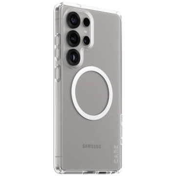 Samsung Galaxy S25 Ultra CARE Case von PanzerGlass Flagship Urban Combat Weiß QI Transparent