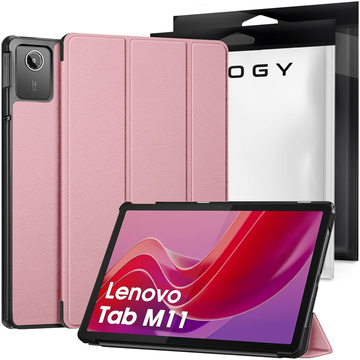 Etui do Lenovo Tab K11 / K11E 11” M11 10.95" TB330FU / TB330XU / TB331FC Book Case Cover z klapką obudowa futerał pokrowiec Alogy Różowe