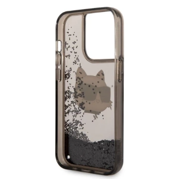 Etui Karl Lagerfeld KLHCP14XLNCHCK do iPhone 14 Pro Max 6,7" hardcase Glitter Choupette Head czarny/black