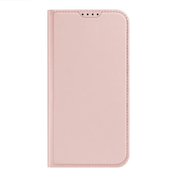 Etui do iPhone 15 Plus pokrowiec z klapką i portfelem Dux Ducis Skin Pro - różowe