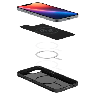 iPhone 16e Spigen Thin Fit Mag MagSafe Schwarze Hülle