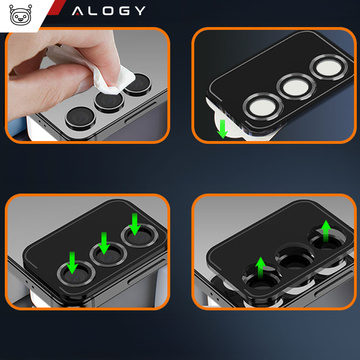 Szkło do Samsung Galaxy S24 Ultra nakładka na aparat obiektyw obiektywy aparatu Alogy Lens Protector PRO+ osłona ochronna