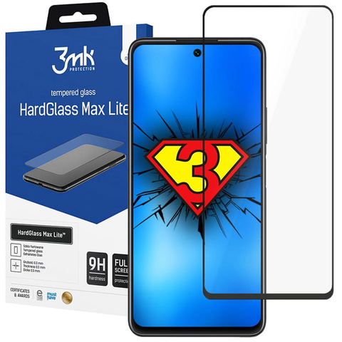 Szkło hartowane na cały ekran 3mk HardGlass Max Lite do P Smart 2021 Black