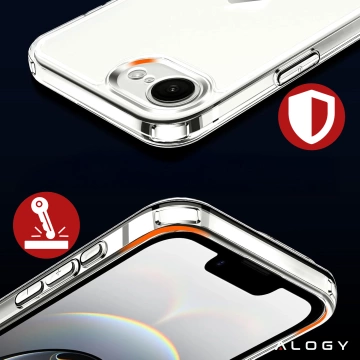 Etui do Apple iPhone 16e obudowa ochronna na telefon Alogy HybridShield™️ Case Przezroczyste