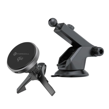 Uchwyt Samochodowy Forcell Rapid Charge Qi2 MagSafe z Ładowarką 15W