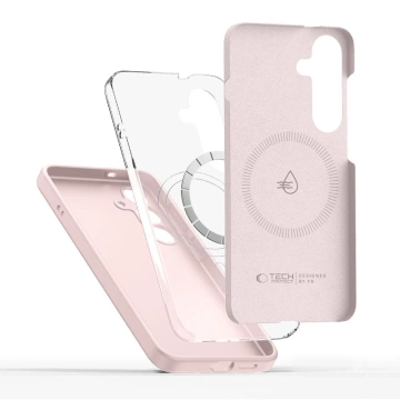Etui Tech-Protect Liquid Silicone MagSafe iPhone 16e Różowe