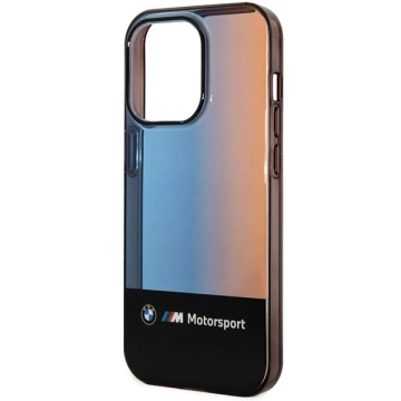 BMW BMHCP14X22HMGK Phone Case für Apple iPhone 14 Pro Max 6.7" schwarz/schwarz Half Tricolor